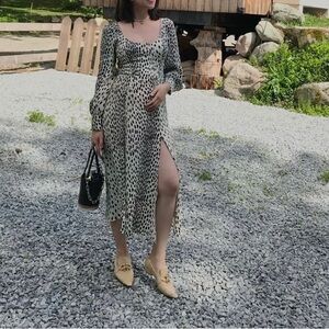 Reformation Alessi Dress Cheetah NWOT
